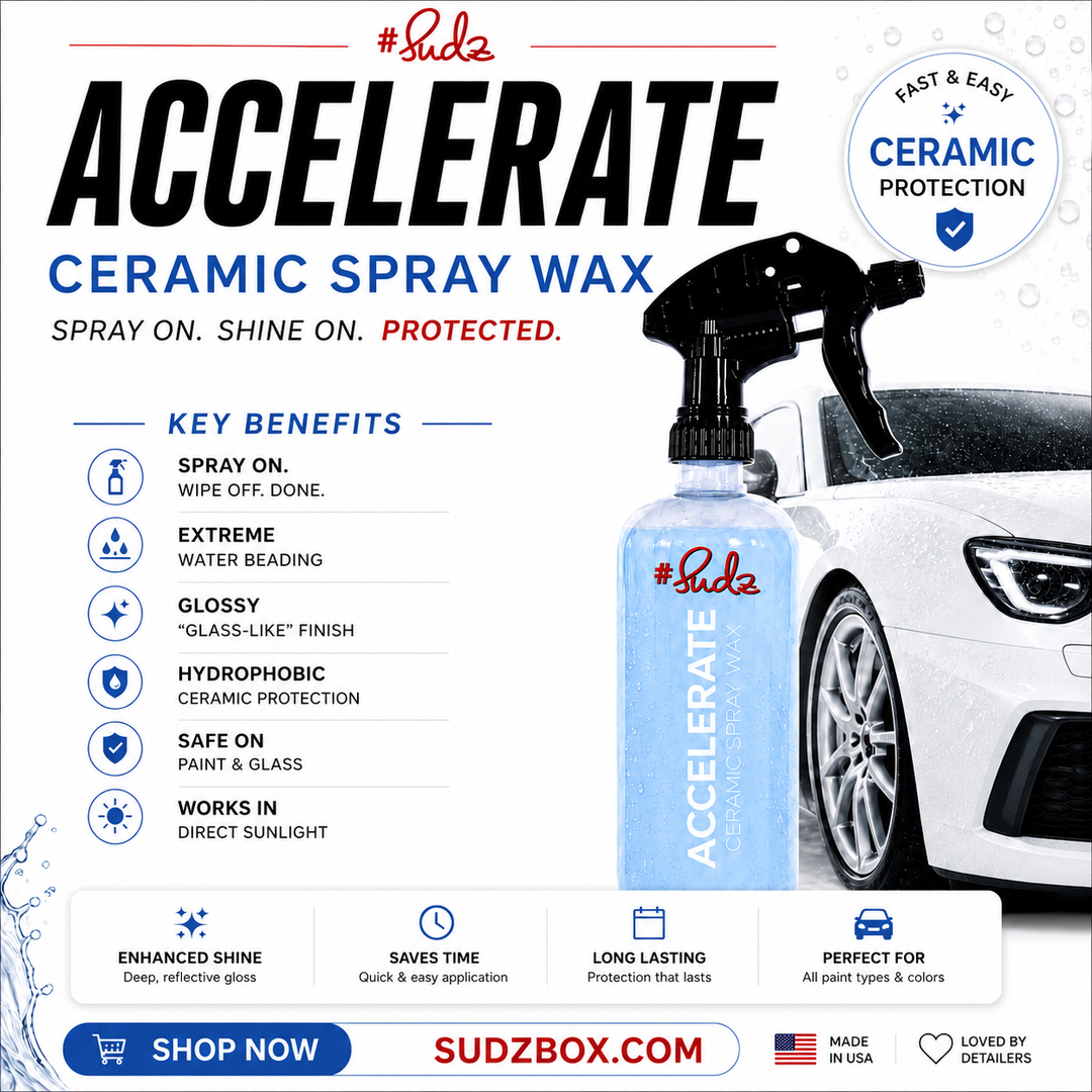 SudzBox Accelerate - Ceramic Spray Wax (16 oz.) – SudzBox Co.