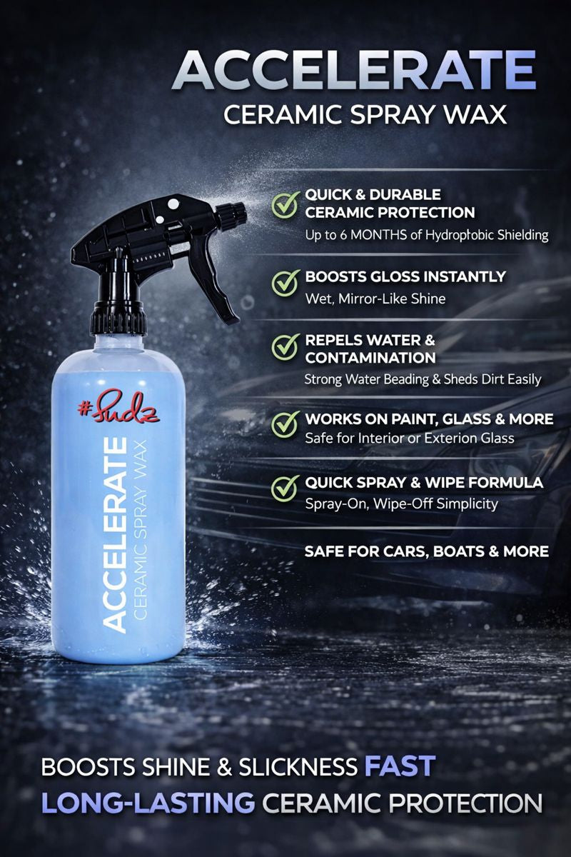 SudzBox Accelerate - Ceramic Spray Wax (16 oz.) – SudzBox Co.
