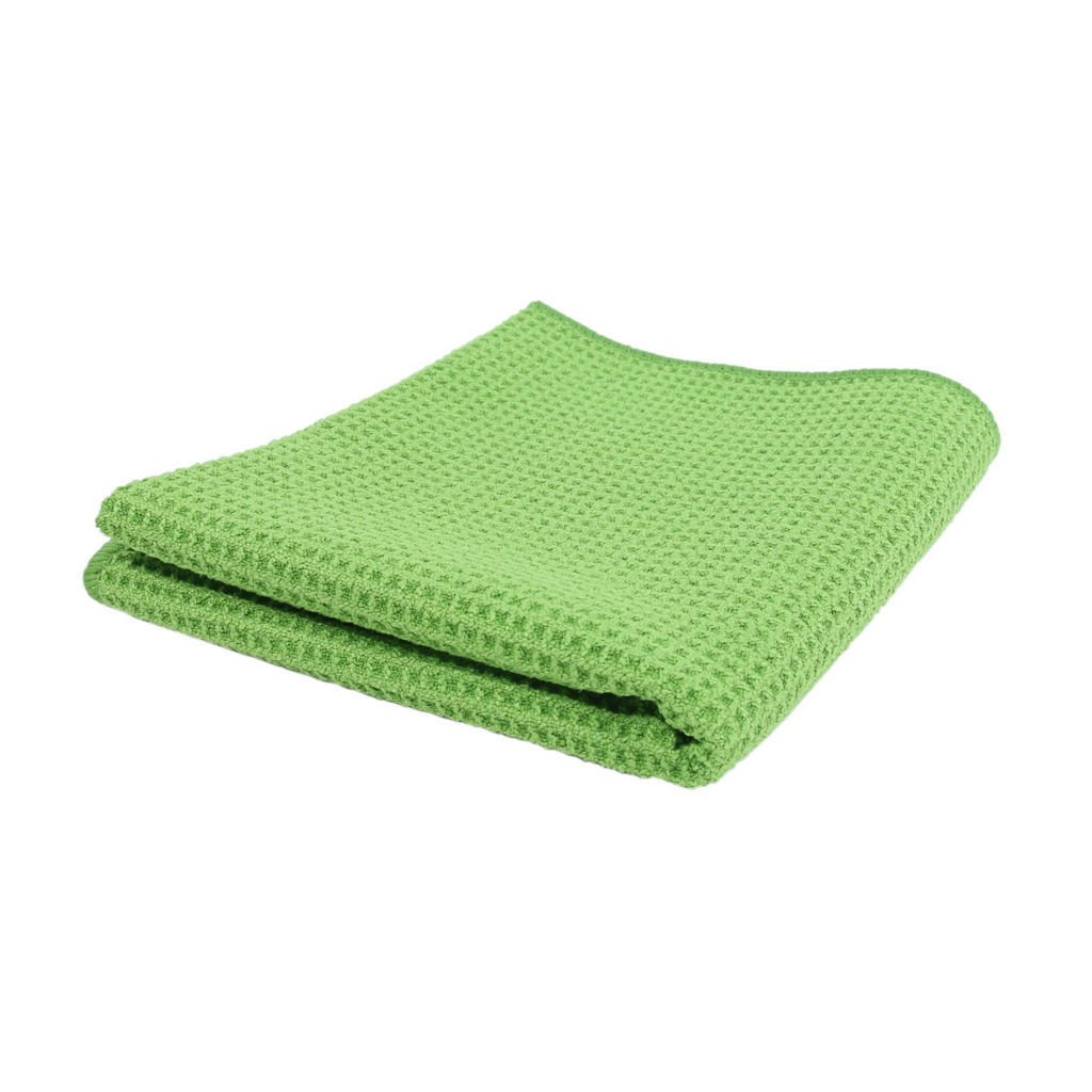 13×13 Waffle Weave Dish Cloth - Lime Green